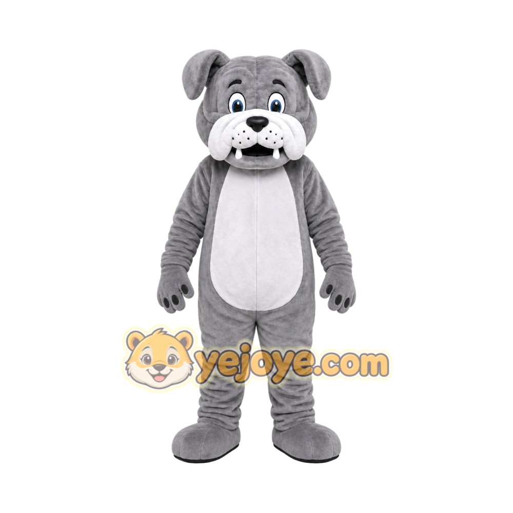 Gray Dog Mascot Costume Gray Dog Mascot Costume