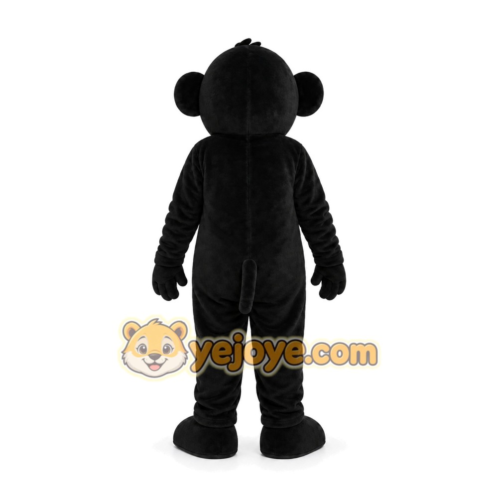 Black Monkey Mascot Costume Black Monkey Mascot Costume