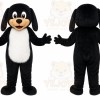 Black Dog Mascot Costume