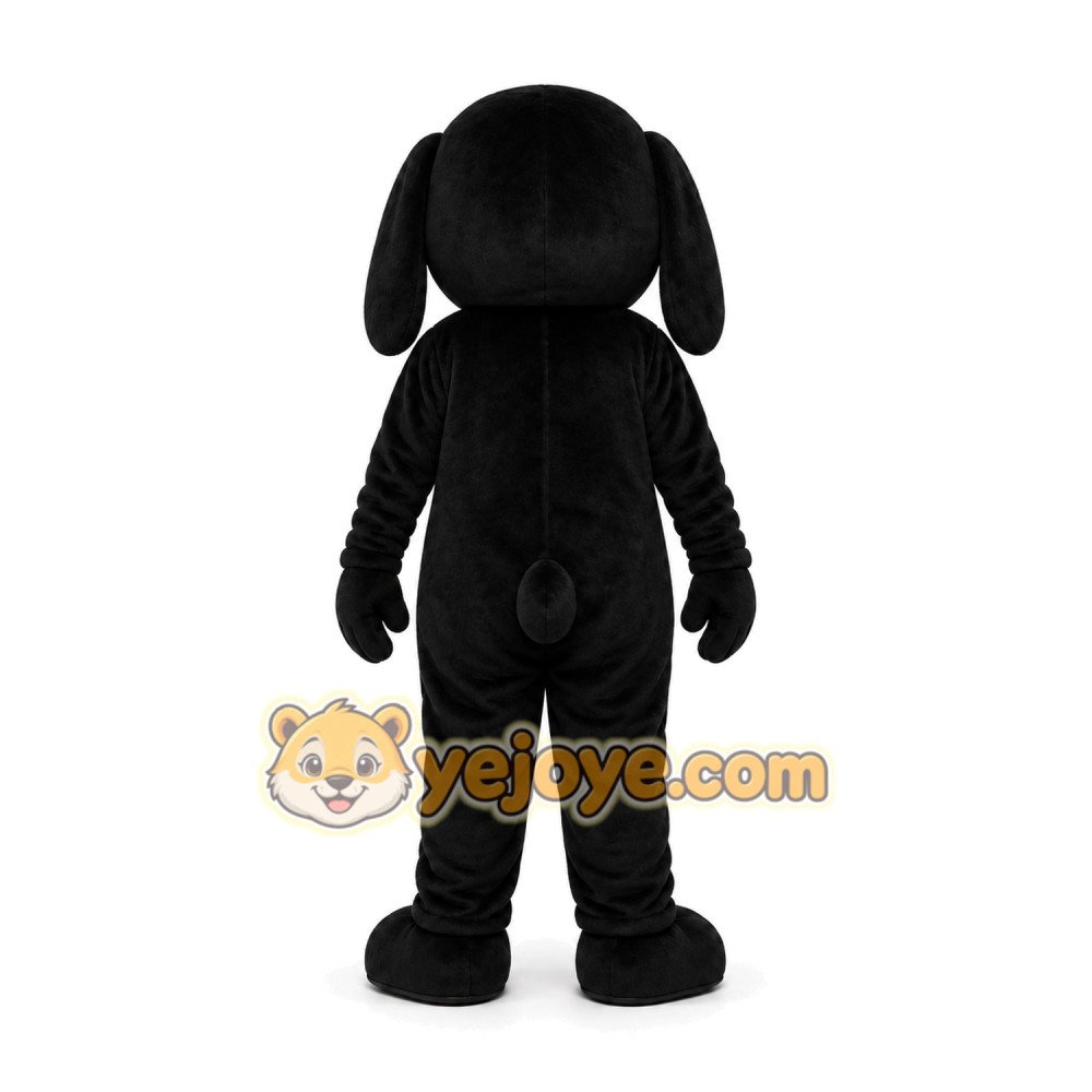 Black Dog Mascot Costume Black Dog Mascot Costume