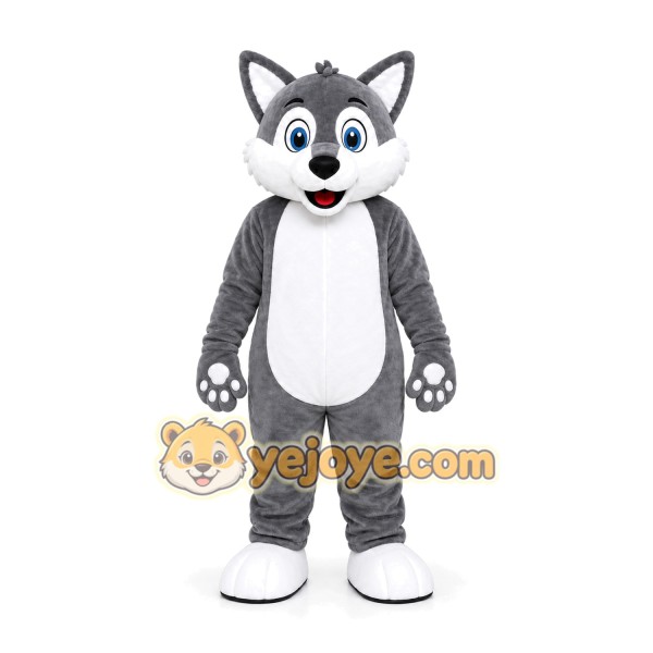 Gray Wolf Mascot Costume Gray Wolf Mascot Costume