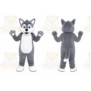 Gray Wolf Mascot Costume