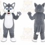 Gray Wolf Mascot Costume