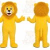 Yellow Lion Mascot Costume
