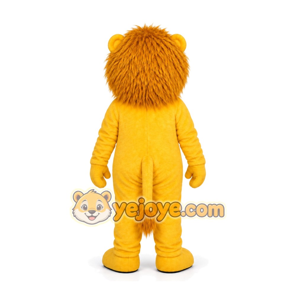 Yellow Lion Mascot Costume Yellow Lion Mascot Costume