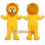 Yellow Lion Mascot Costume