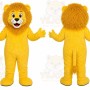 Yellow Lion Mascot Costume