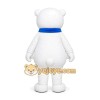 White Bear Scarf Mascot Costume