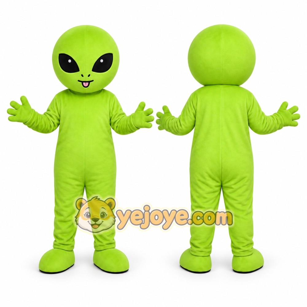 Green Alien Mascot Costume Green Alien Mascot Costume