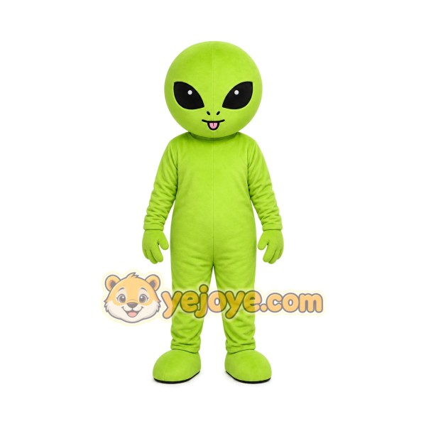 Green Alien Mascot Costume