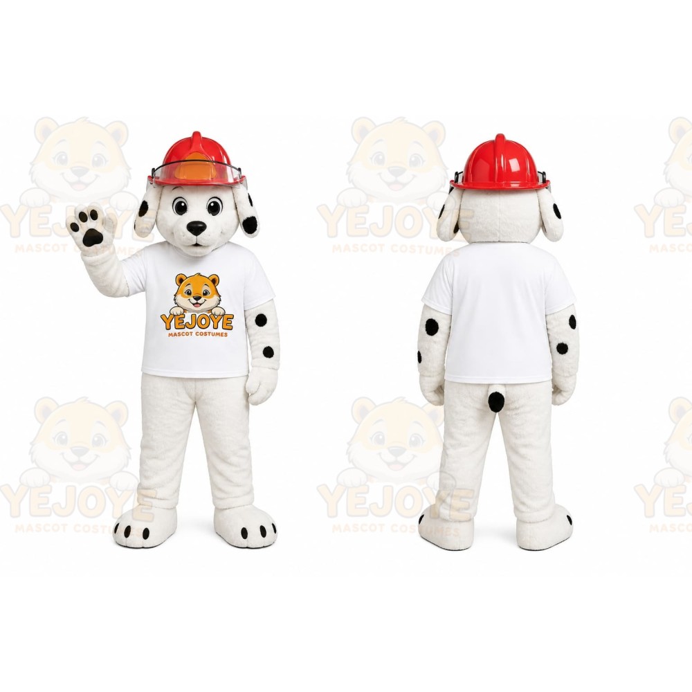 Firefighter Dalmatian Mascot Costume