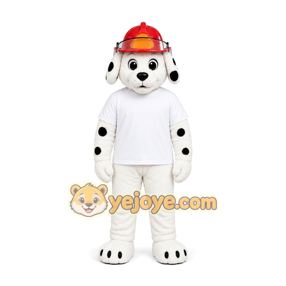 Firefighter Dalmatian Mascot Costume
