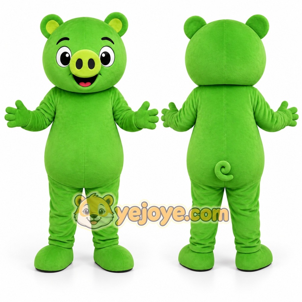 Green Bear Mascot Costume Green Bear Mascot Costume