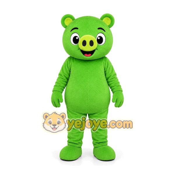 Green Bear Mascot Costume
