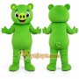 Green Bear Mascot Costume