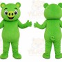 Green Bear Mascot Costume