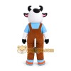 Cow Overalls Mascot Costume
