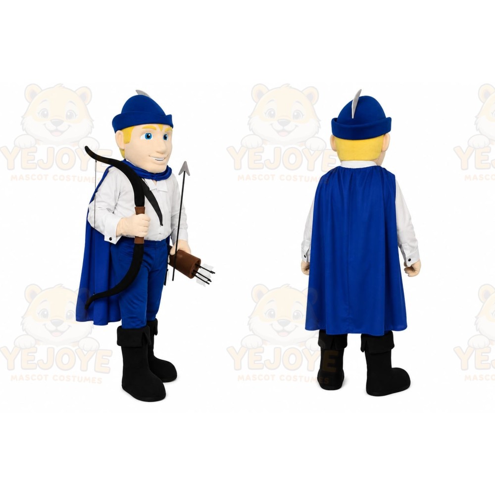 Blue Police Officer Mascot Costume