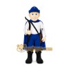 Blue Police Officer Mascot Costume Blue Police Officer Mascot Costume