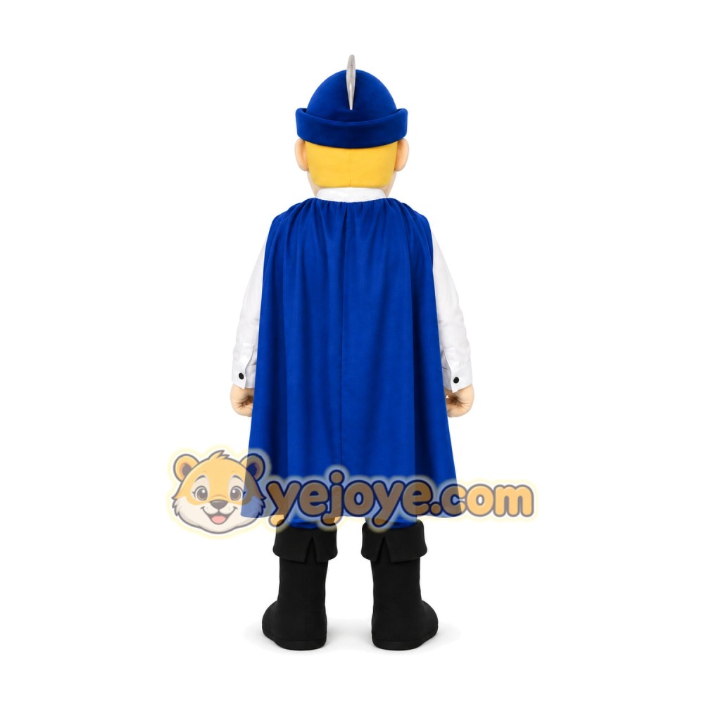 Blue Police Officer Mascot Costume Blue Police Officer Mascot Costume