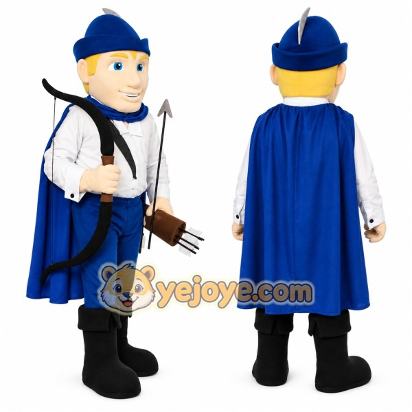 Blue Police Officer Mascot Costume