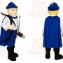 Blue Police Officer Mascot Costume
