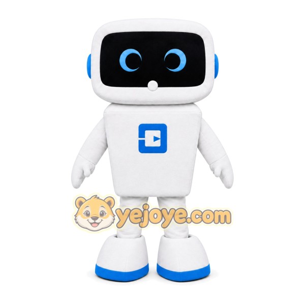 White Robot Mascot Costume