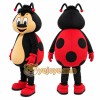Red Ladybug Mascot Costume Red Ladybug Mascot Costume