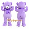 Purple Bear Mascot Costume Purple Bear Mascot Costume