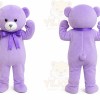 Purple Bear Mascot Costume