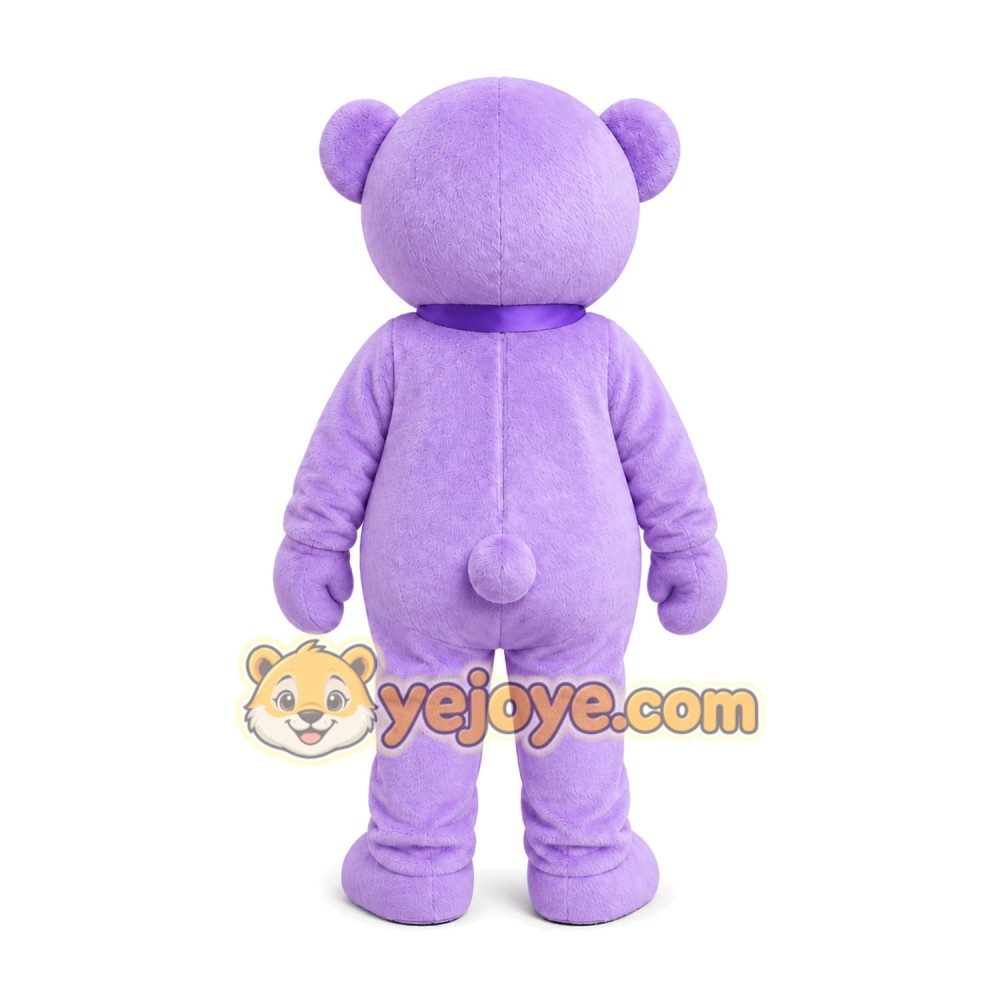 Purple Bear Mascot Costume Purple Bear Mascot Costume
