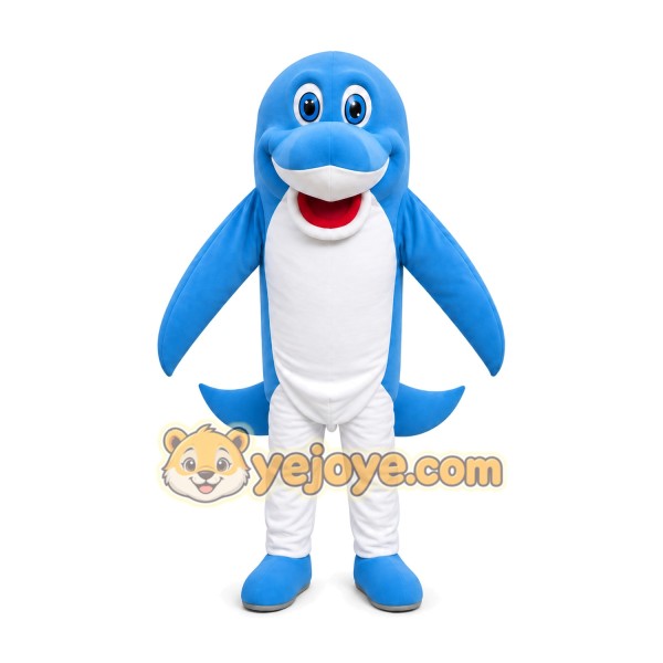 Blue Dolphin Mascot Costume