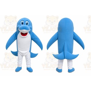 Blue Dolphin Mascot Costume