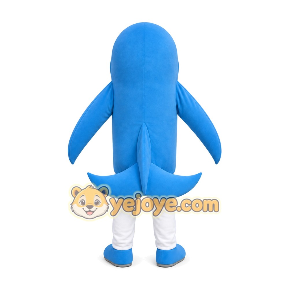 Blue Dolphin Mascot Costume Blue Dolphin Mascot Costume