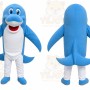 Blue Dolphin Mascot Costume
