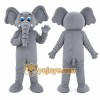 Gray Elephant Mascot Costume Gray Elephant Mascot Costume