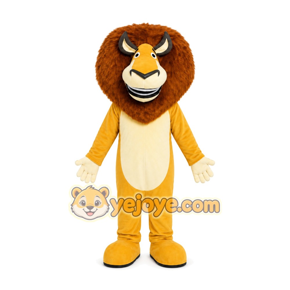 Yellow Lion Mascot Costume Yellow Lion Mascot Costume