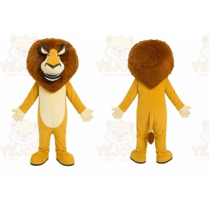Yellow Lion Mascot Costume