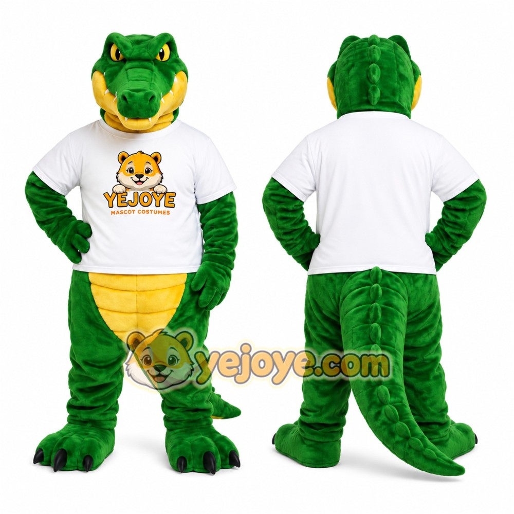 Green Crocodile Sports Mascot Costume Green Crocodile Sports Mascot Costume