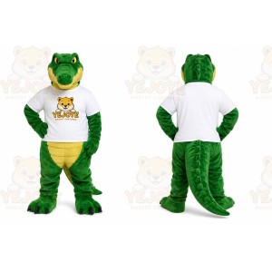Green Crocodile Sports Mascot Costume