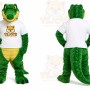 Green Crocodile Sports Mascot Costume