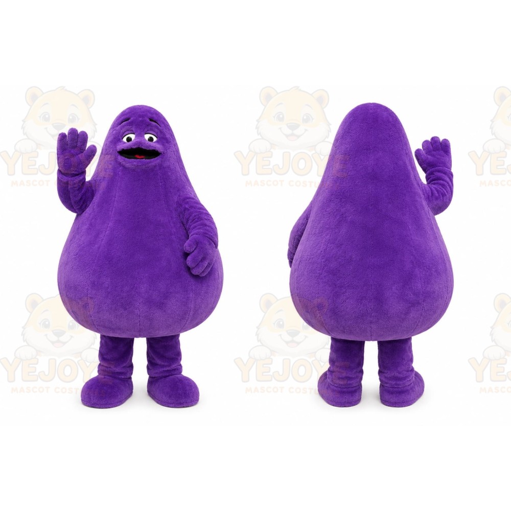 Purple Ghost Mascot Costume