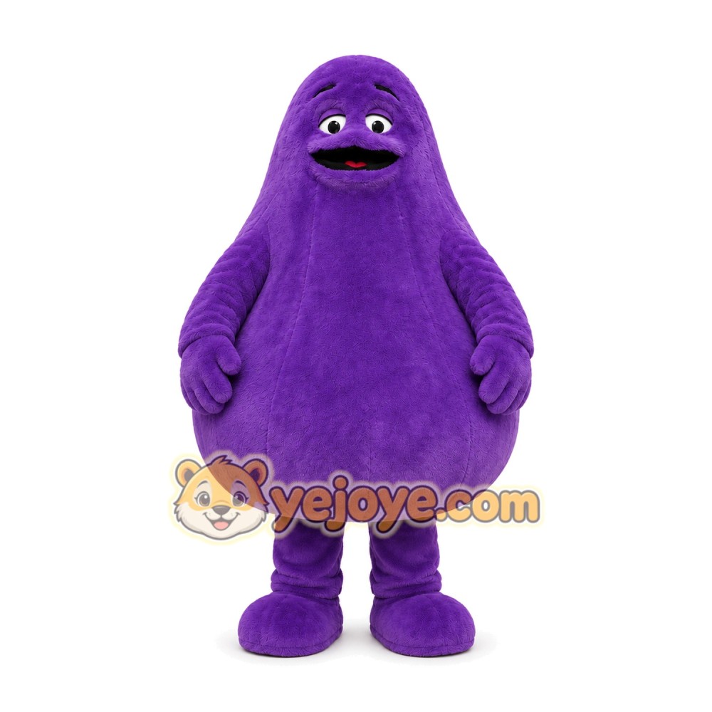 Purple Ghost Mascot Costume