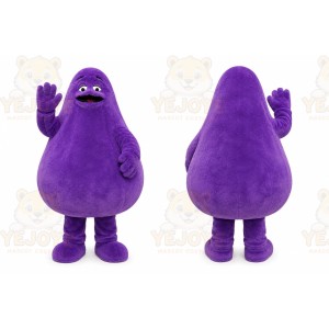 Purple Ghost Mascot Costume