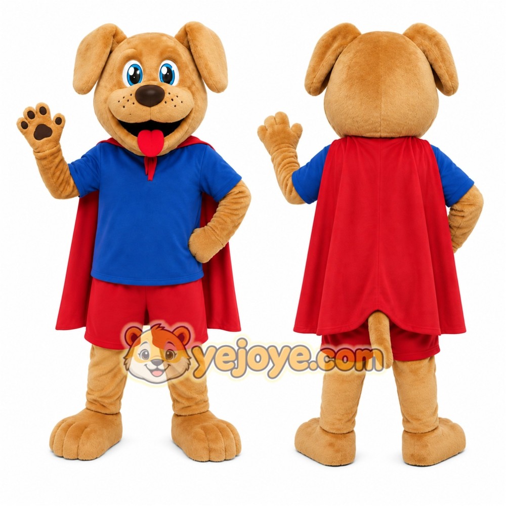 Dog Superhero Mascot Costume