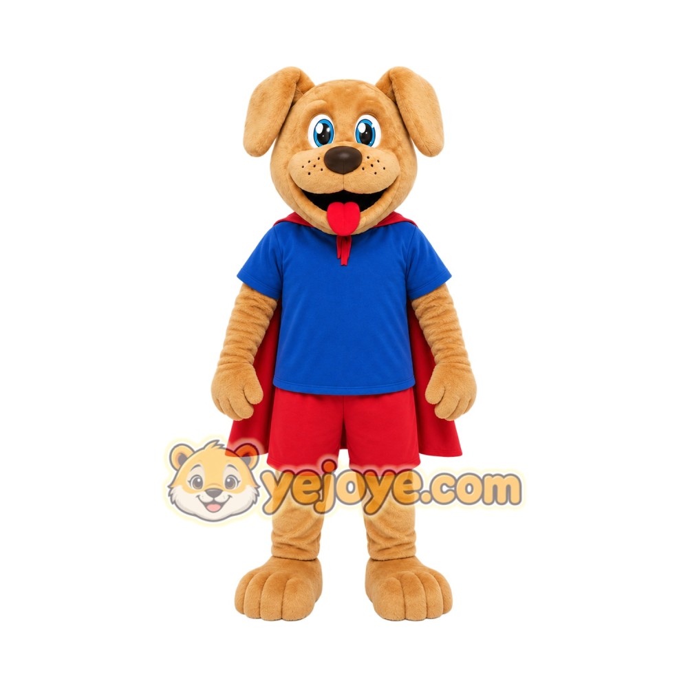Dog Superhero Mascot Costume