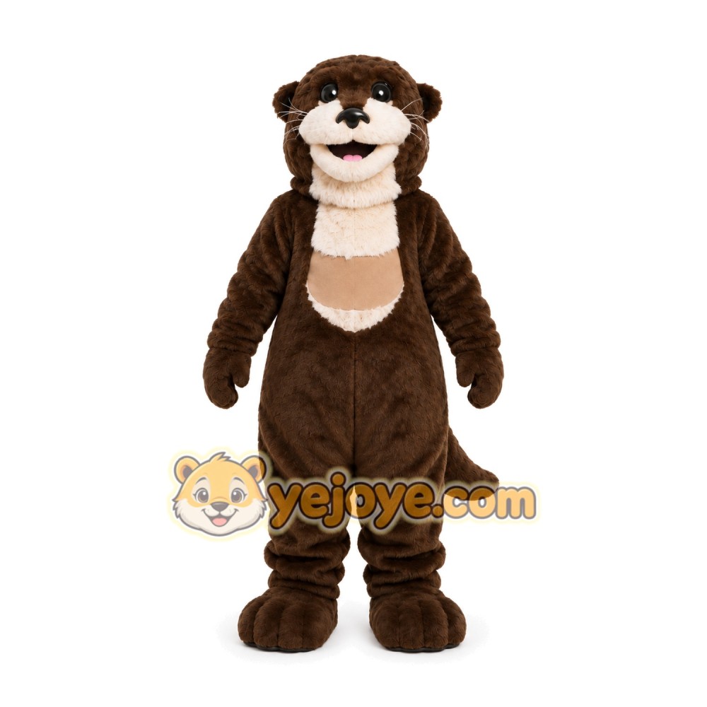 Dark Brown Beaver Mascot Costume Dark Brown Beaver Mascot Costume
