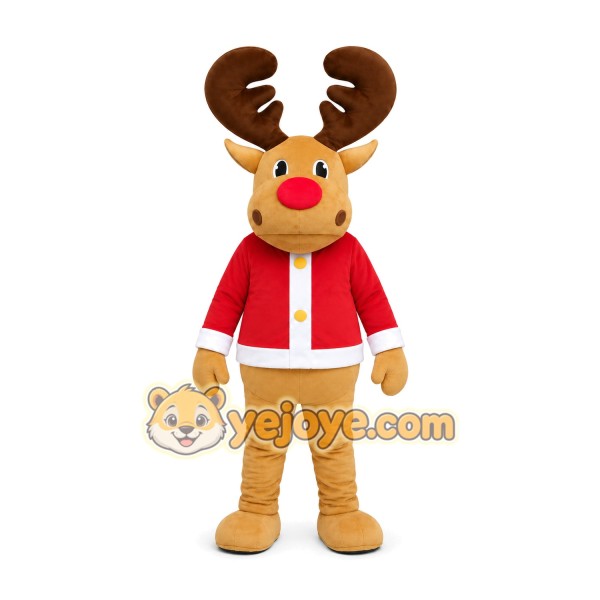 Red Reindeer Mascot Costume