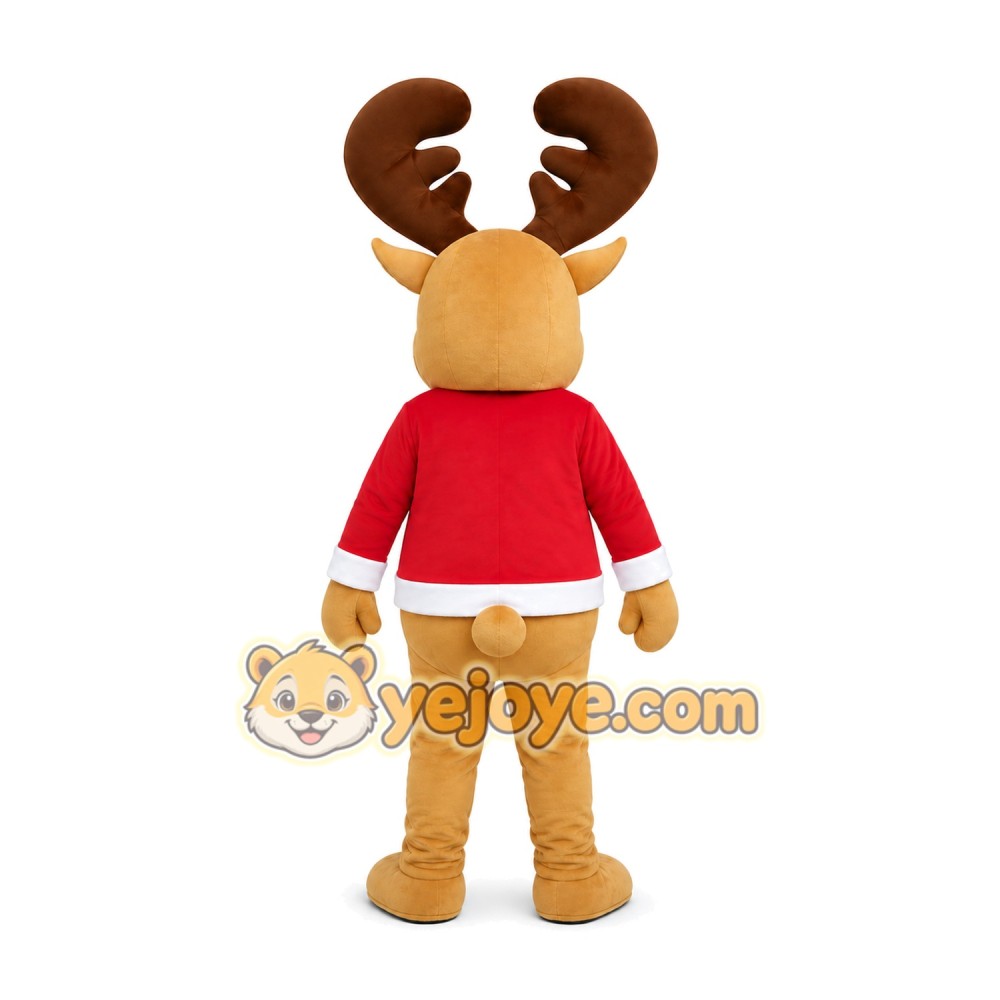 Red Reindeer Mascot Costume
