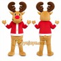 Red Reindeer Mascot Costume